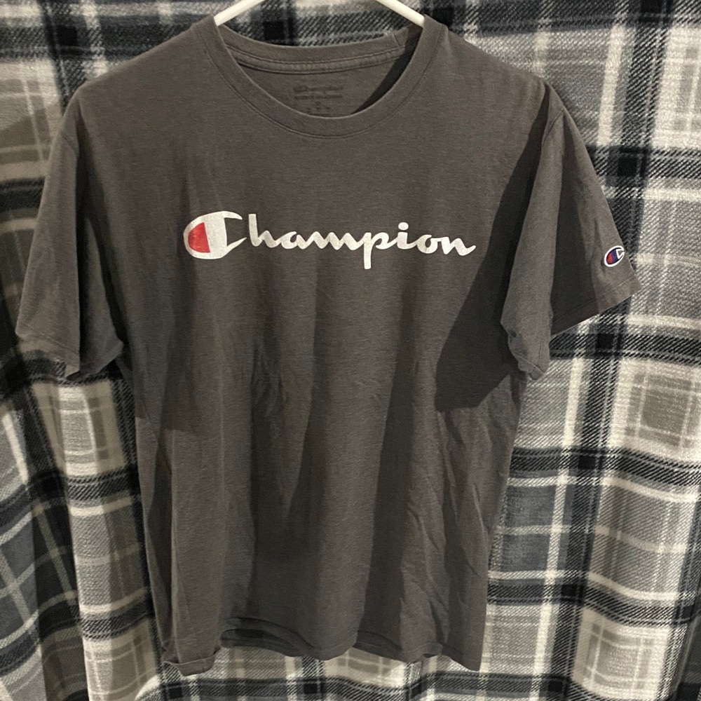 Champion Charcoal Men's Short Sleeve Tee